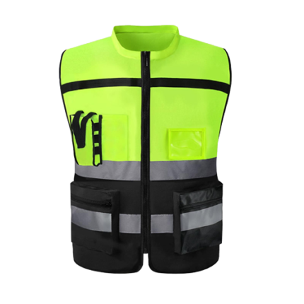 Kishigo High-Visibility Waterproof Bomber Jacket - ANSI Class 3 Type R Compliant - 300D Oxford Polyester Shell, Black Bottom Dirt-Hide Design, Removable Hood & Multi-Pocket Utility - Professional All-Weather PPE