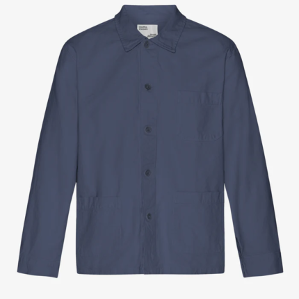 Organic Workwear Jacket - Petrol Blue
