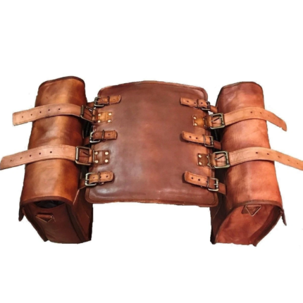 Premium Genuine Leather Universal Motorcycle Saddlebags