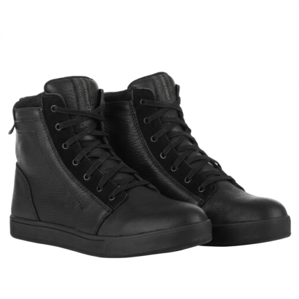 Premium Leather Motorcycle Riding Shoes – Urban Street Biker Boots with Reinforced Ankle Protection & Non-Slip Sole